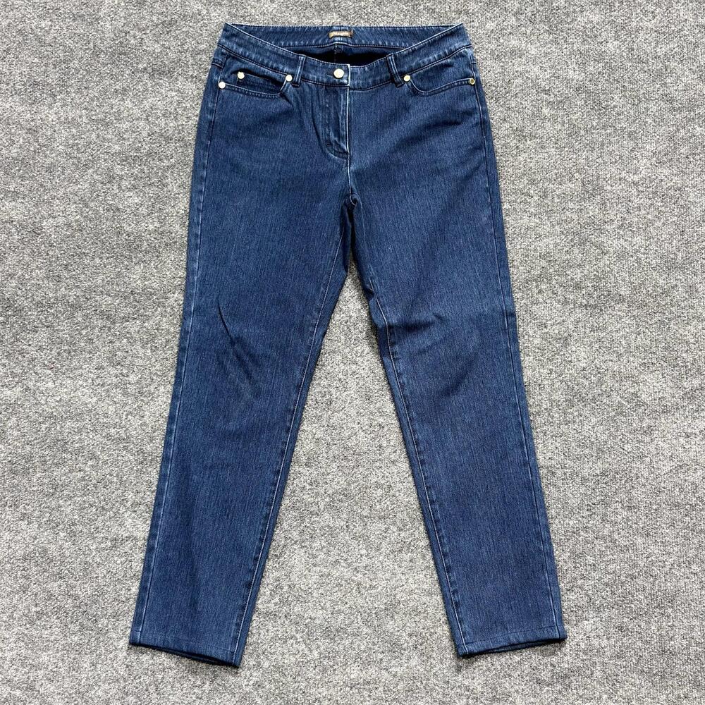J McLaughlin Jeans Womens 6 Blue Dark Wash Skinny Stretch Denim Slim Pants